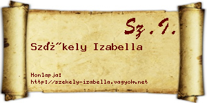Székely Izabella névjegykártya